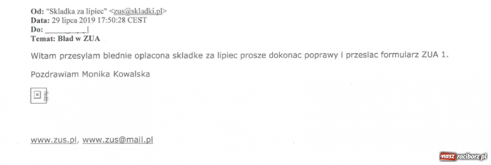 Zdjęcie w galerii na portalu naszraciborz.pl: ZUS ostrzega! Oszuści internetowi w natarciu [FOTO] wiadomości z regionu