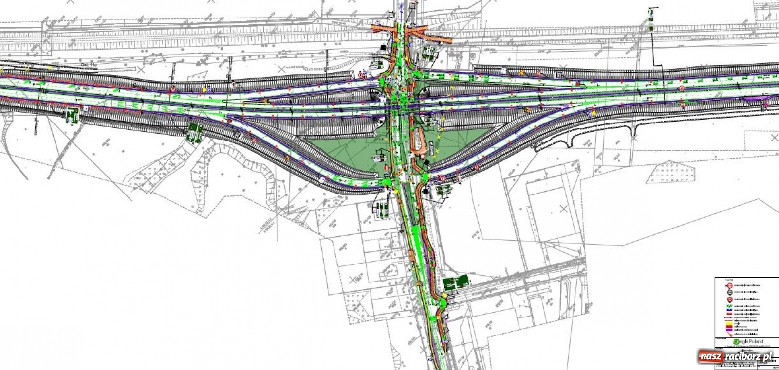Zdjęcie w galerii na portalu naszraciborz.pl: Tak docelowo będzie wyglądał węzeł drogowy na Rudzkiej przed Ulgą wiadomości z regionu
