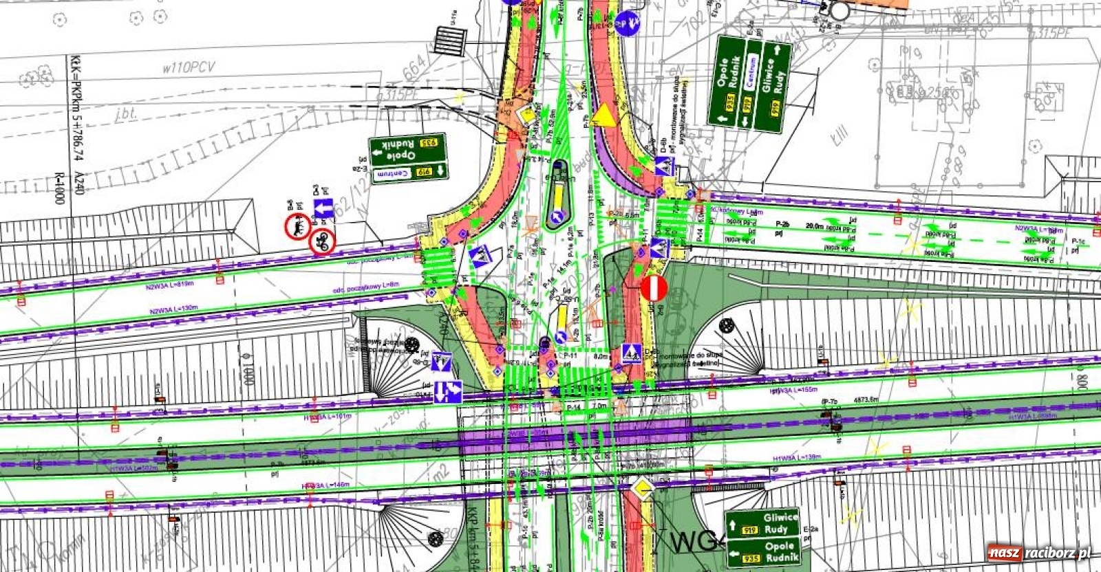 Zdjęcie w galerii na portalu naszraciborz.pl: Tak docelowo będzie wyglądał węzeł drogowy na Rudzkiej przed Ulgą wiadomości z regionu