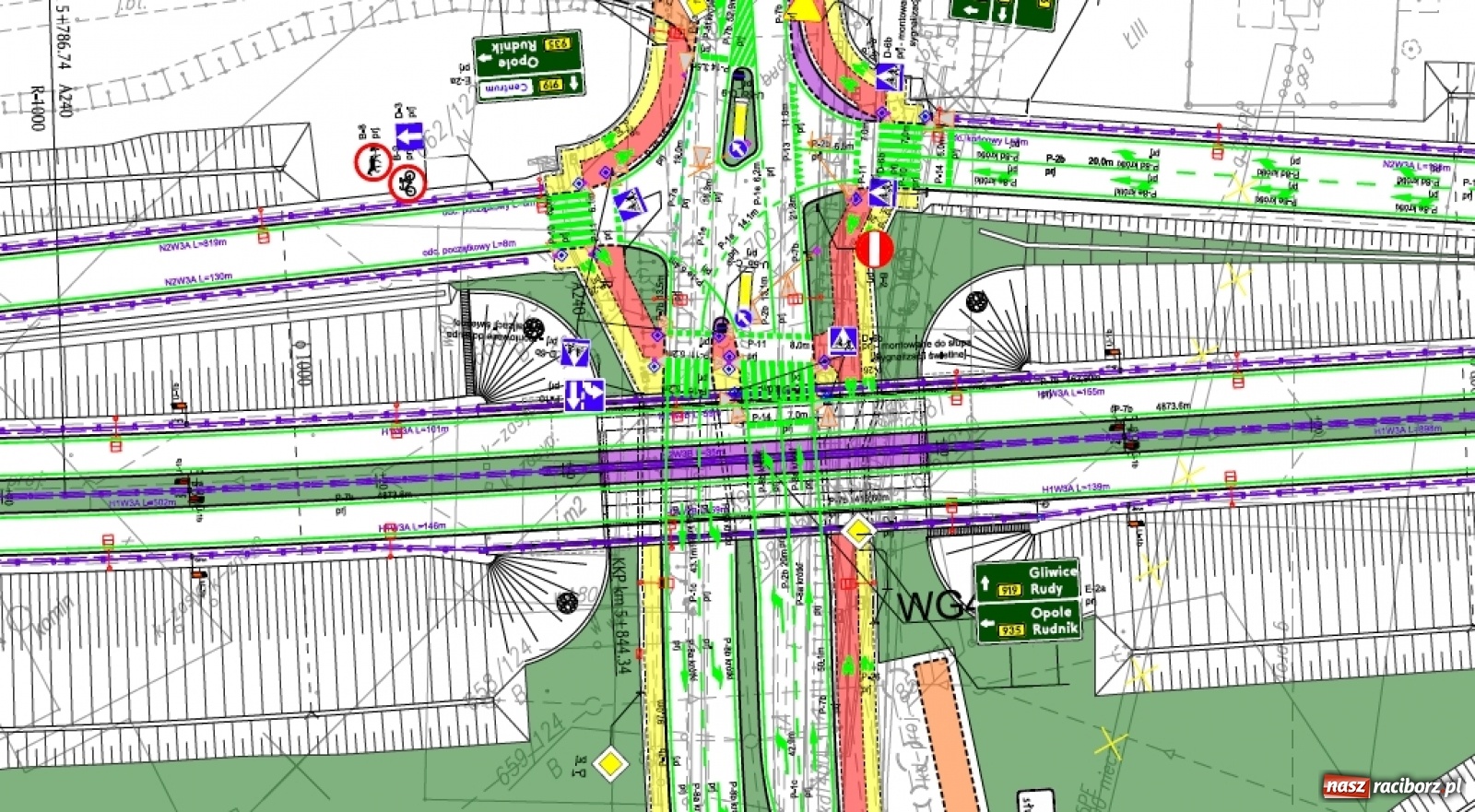Zdjęcie w galerii na portalu naszraciborz.pl: Tak docelowo będzie wyglądał węzeł drogowy na Rudzkiej przed Ulgą wiadomości z regionu