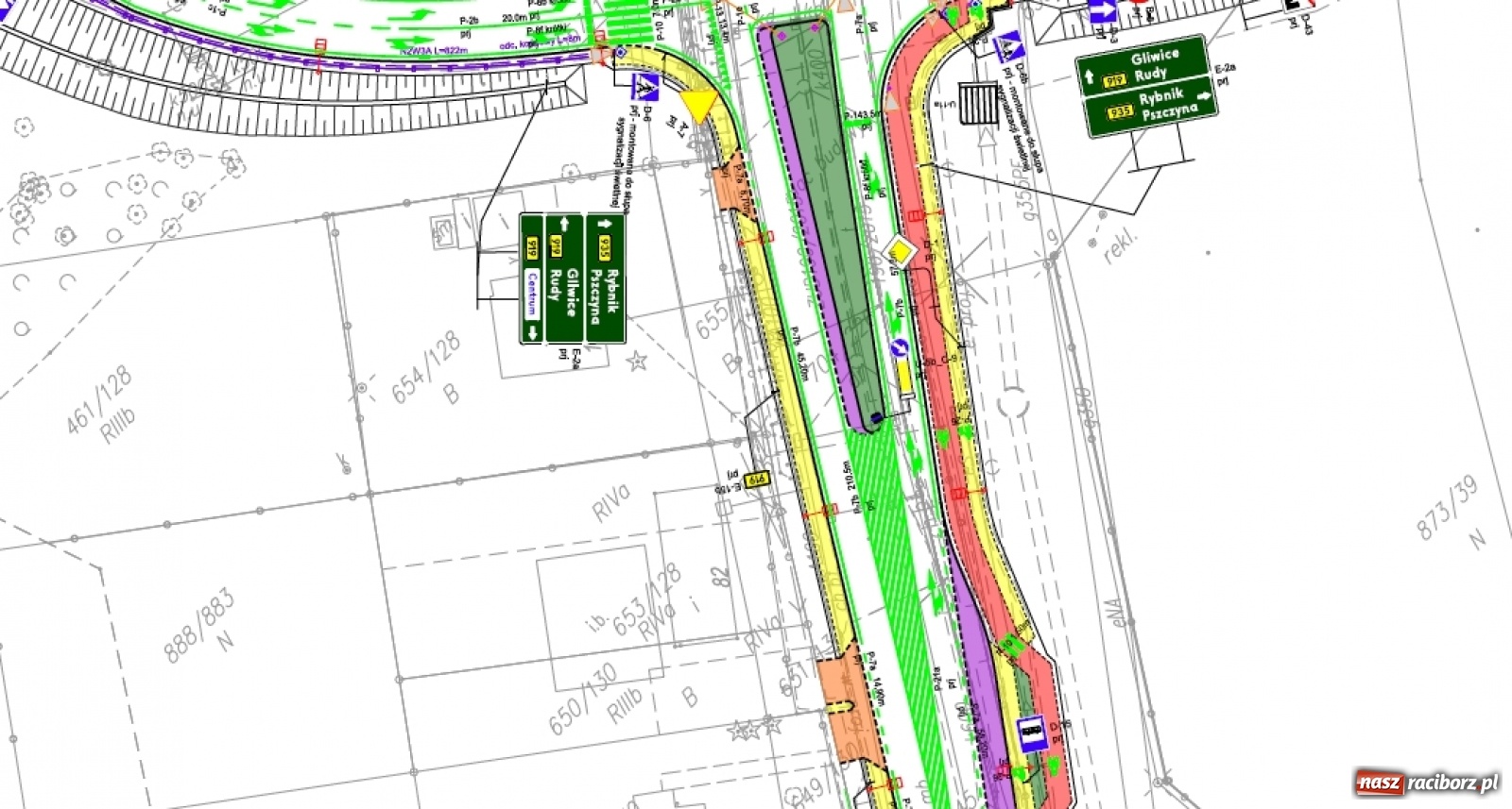 Zdjęcie w galerii na portalu naszraciborz.pl: Tak docelowo będzie wyglądał węzeł drogowy na Rudzkiej przed Ulgą wiadomości z regionu