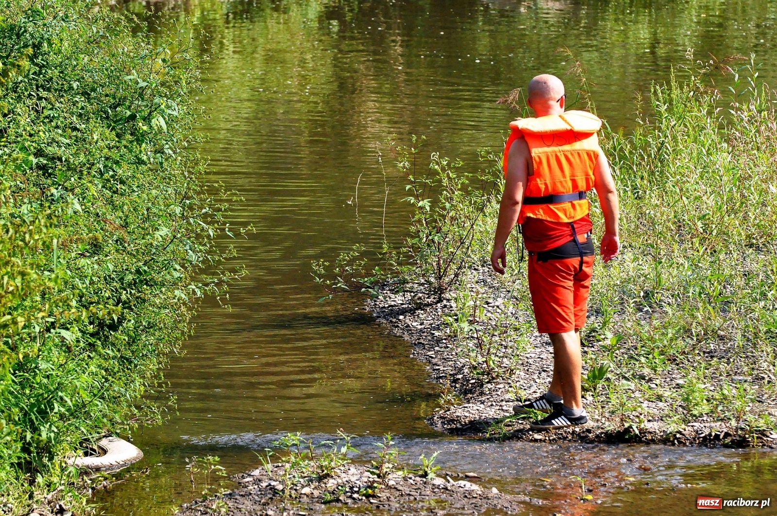 Zdjęcie w galerii na portalu naszraciborz.pl: Raciborskie sprzątanie Odry. W korycie znaleziono pocisk [FOTO i WIDEO]  wiadomości z regionu