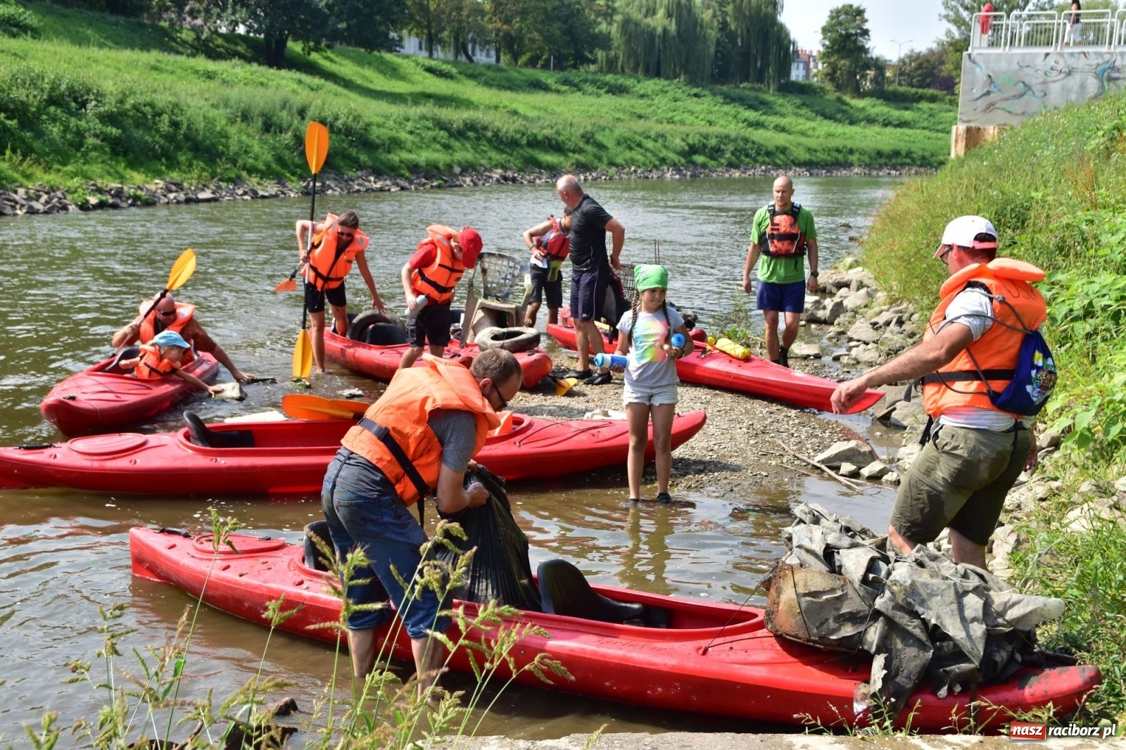 Zdjęcie w galerii na portalu naszraciborz.pl: Organizatorzy Pływadła szukają chętnych do sprzątania Odry wiadomości z regionu