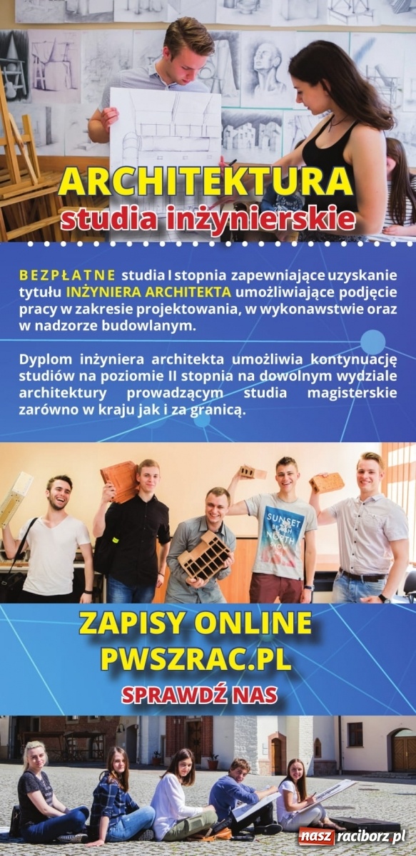 Zdjęcie w galerii na portalu naszraciborz.pl: Chcesz zostać architektem? W PWSZ Racibórz nadal trwa rekrutacja wiadomości z regionu