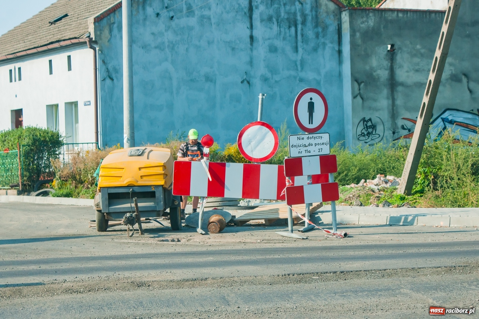 Zdjęcie w galerii na portalu naszraciborz.pl: Remont Łąkowej i Kościuszki. Czy wykonawca zdąży w terminie? wiadomości z regionu