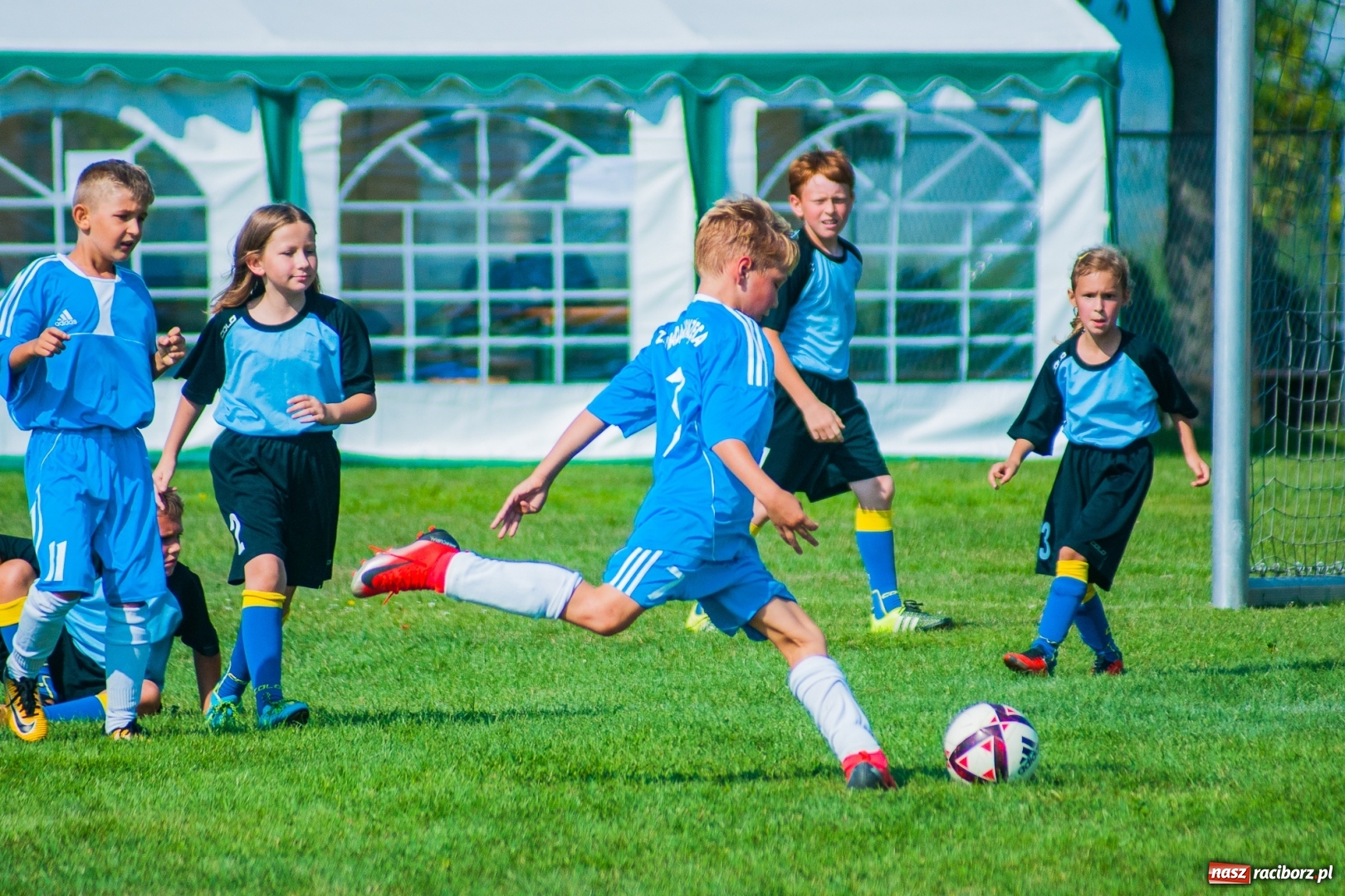Zdjęcie w galerii na portalu naszraciborz.pl: Piłkarskie zmagania Kids Challenge 2019 w Zawadzie Książęcej [FOTO i WIDEO] wiadomości z regionu