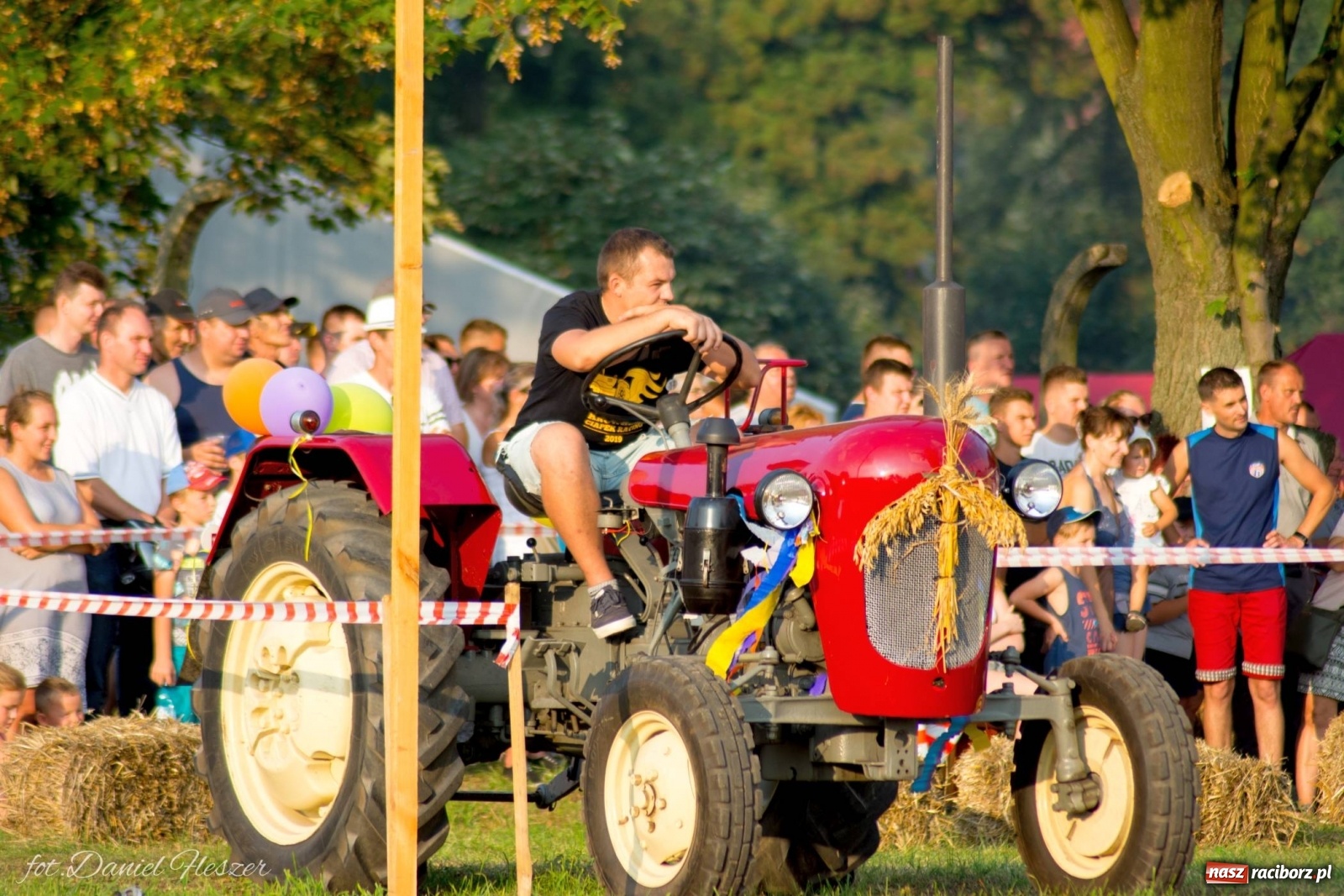 Zdjęcie w galerii na portalu naszraciborz.pl: Krowiarki 2019. Zmagania traktorów i dożynkowy korowód [FOTO z DRONA] wiadomości z regionu