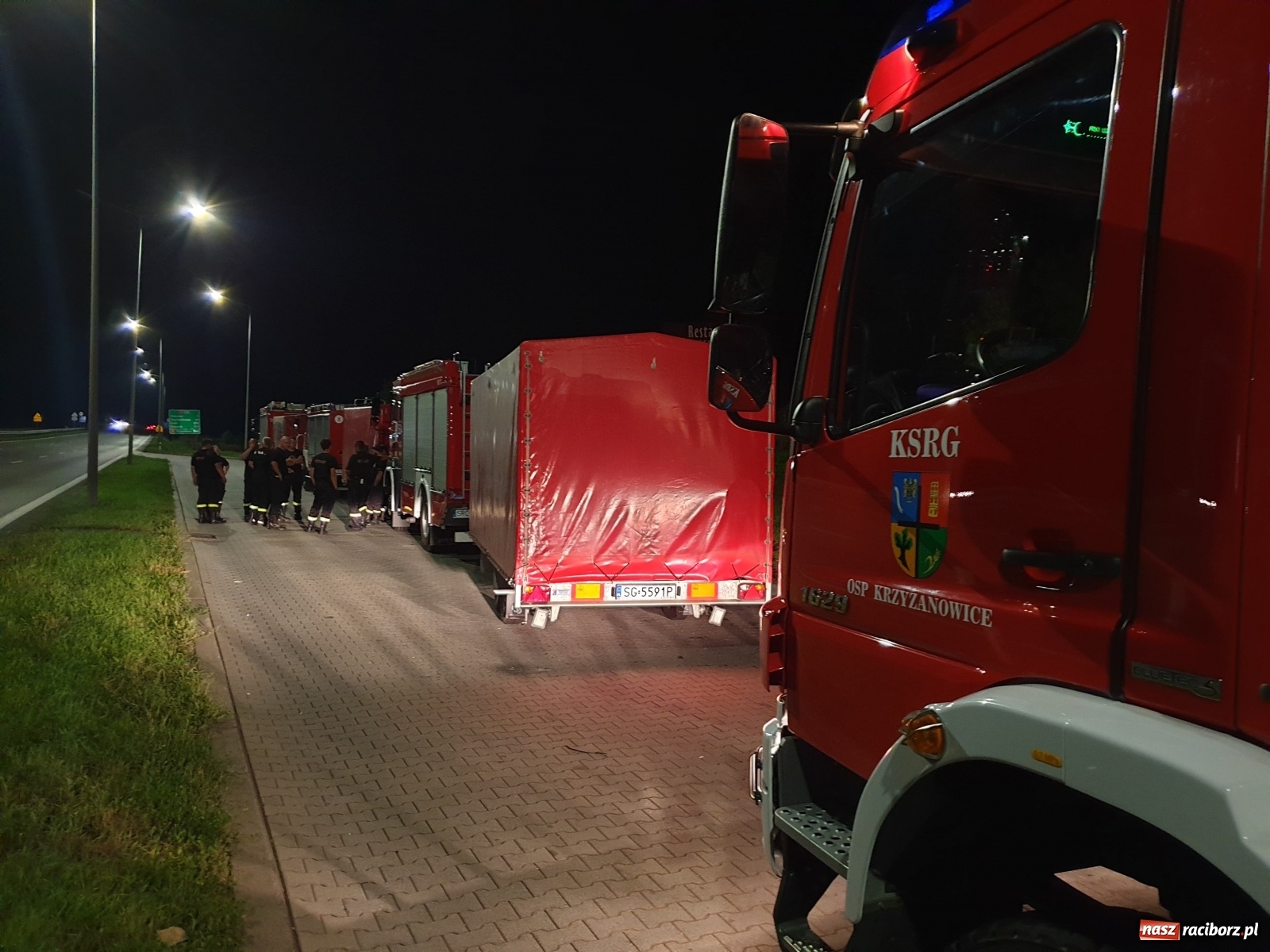 Zdjęcie w galerii na portalu naszraciborz.pl: Operacja Czajka. Raciborscy strażacy na odsiecz stolicy [FOTO i WIDEO] wiadomości z regionu