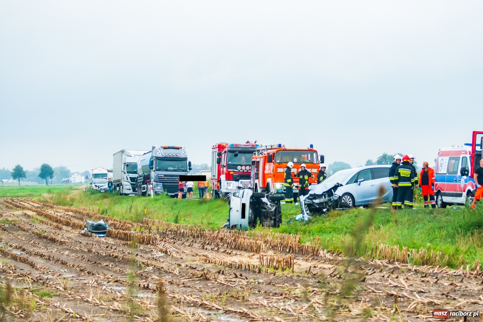 Zdjęcie w galerii na portalu naszraciborz.pl: Śmiertelny wypadek na DK 45. Zginęła 47-latka kierującą toyotą [FOTO] wiadomości z regionu