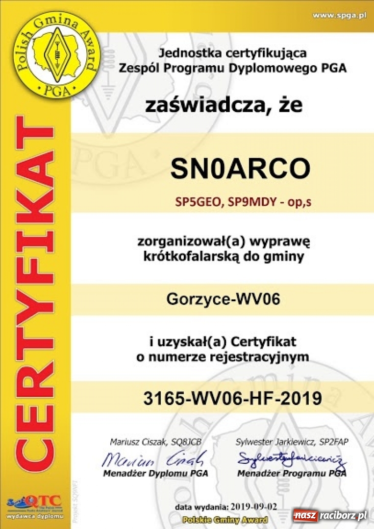 Zdjęcie w galerii na portalu naszraciborz.pl: Raciborscy krótkofalowcy uczcili pamięć grafa von Arco  wiadomości z regionu