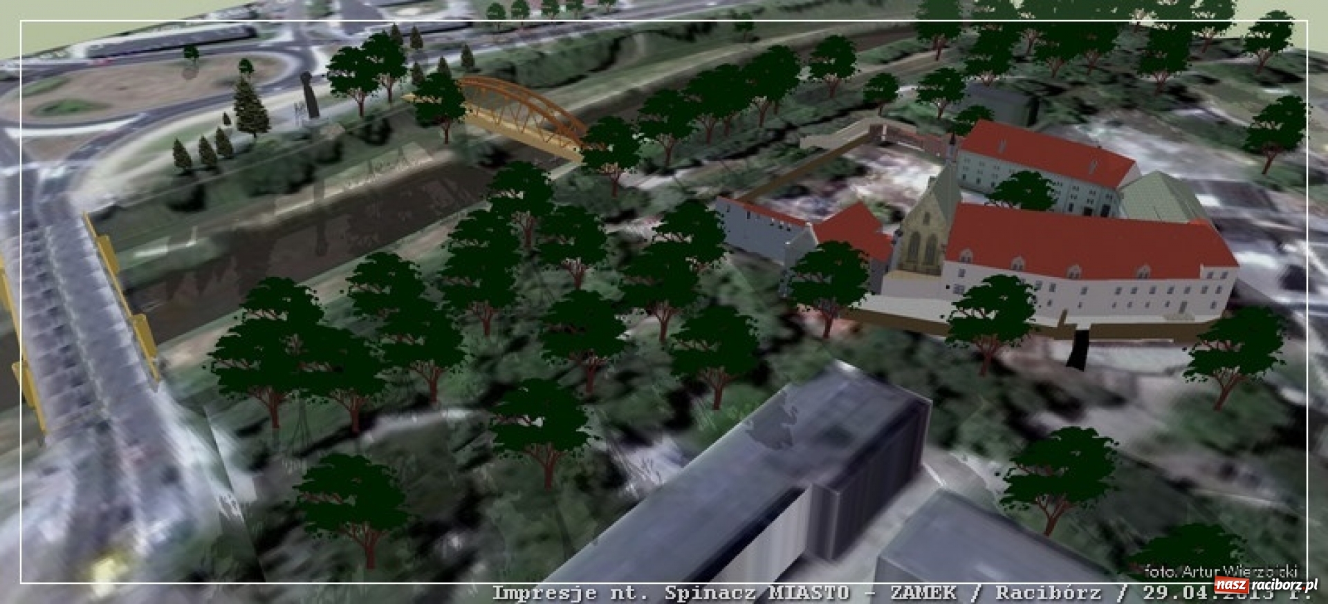 Zdjęcie w galerii na portalu naszraciborz.pl: Kładka dla rowerów przy Moście Zamkowym. Projekt upadł! [FOTO] wiadomości z regionu