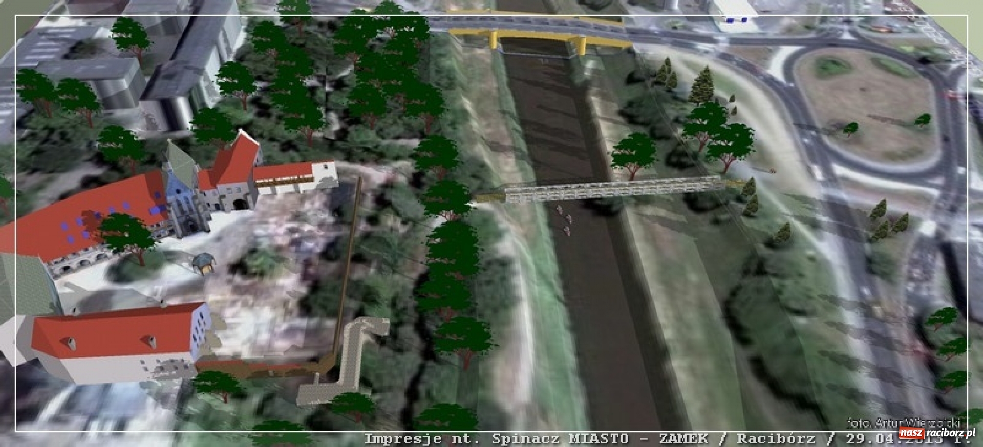 Zdjęcie w galerii na portalu naszraciborz.pl: Kładka dla rowerów przy Moście Zamkowym. Projekt upadł! [FOTO] wiadomości z regionu