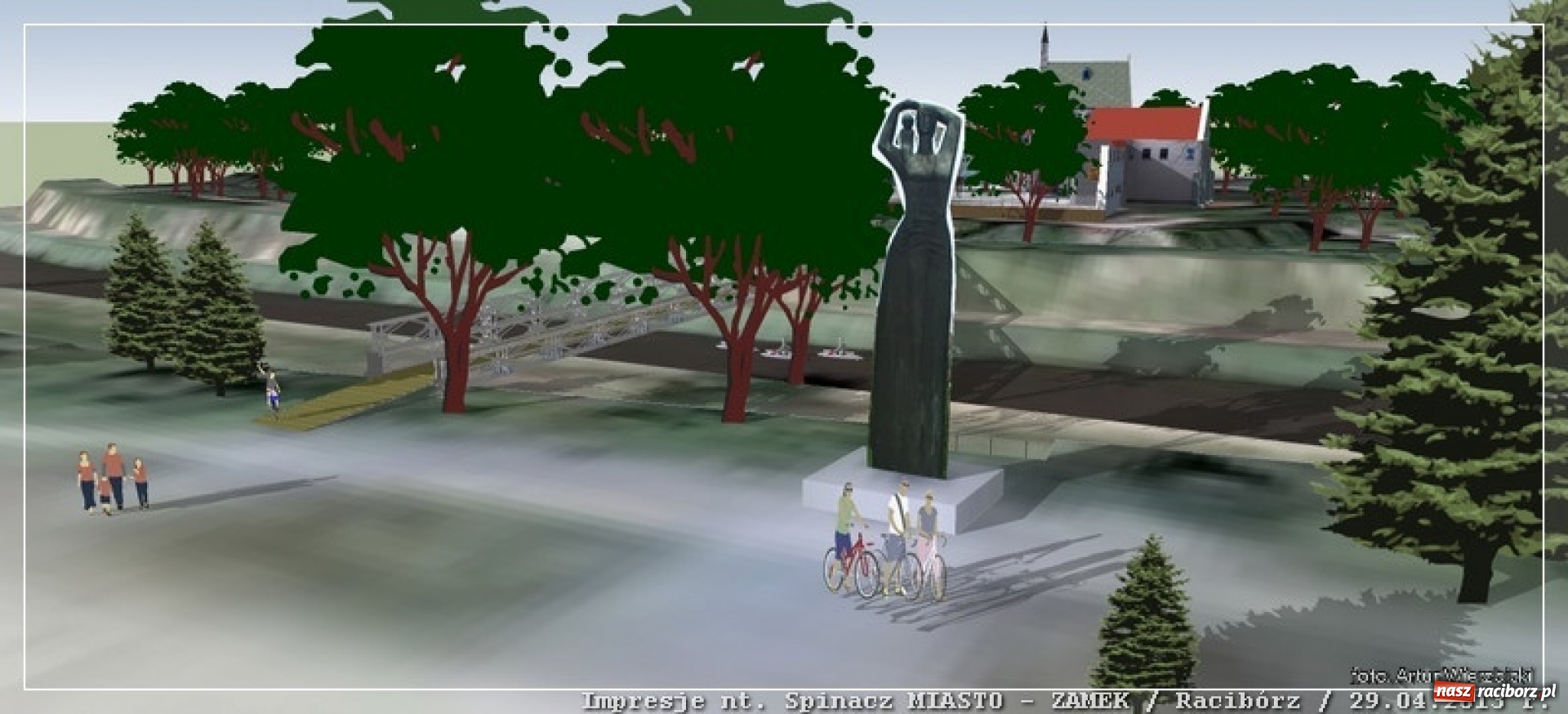 Zdjęcie w galerii na portalu naszraciborz.pl: Kładka dla rowerów przy Moście Zamkowym. Projekt upadł! [FOTO] wiadomości z regionu