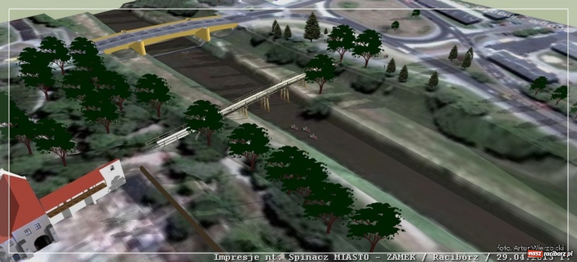 Zdjęcie w galerii na portalu naszraciborz.pl: Kładka dla rowerów przy Moście Zamkowym. Projekt upadł! [FOTO] wiadomości z regionu