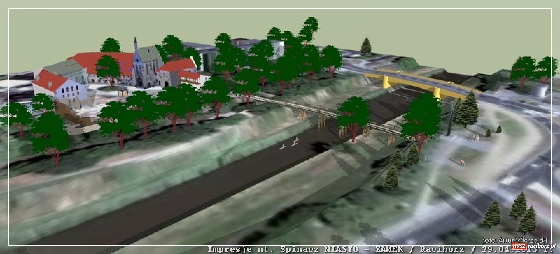 Zdjęcie w galerii na portalu naszraciborz.pl: Kładka dla rowerów przy Moście Zamkowym. Projekt upadł! [FOTO] wiadomości z regionu