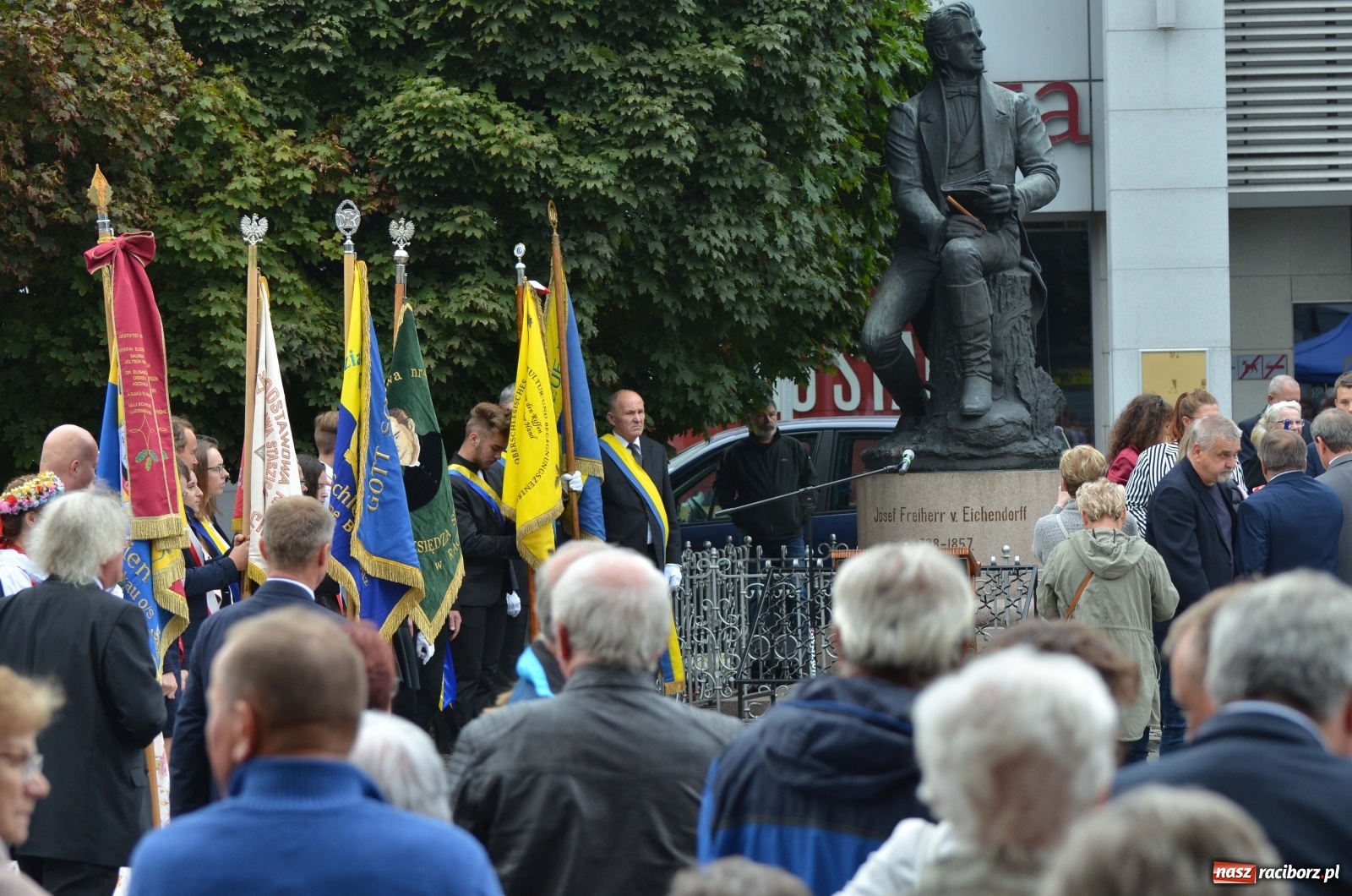 Zdjęcie w galerii na portalu naszraciborz.pl: W Raciborzu świętowano 25. rocznicę odsłonięcia pomnika Eichendorffa [FOTO i WIDEO]  wiadomości z regionu