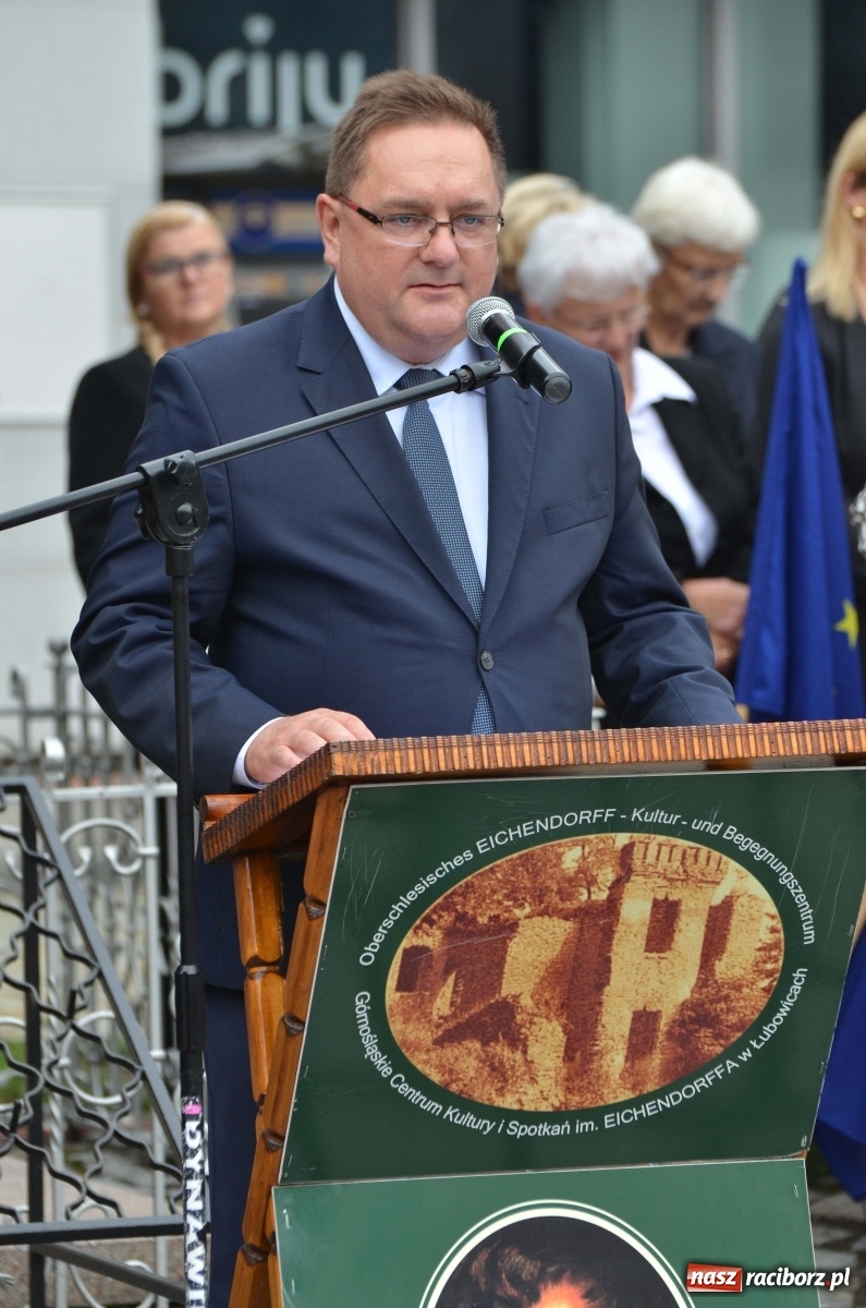 Zdjęcie w galerii na portalu naszraciborz.pl: W Raciborzu świętowano 25. rocznicę odsłonięcia pomnika Eichendorffa [FOTO i WIDEO]  wiadomości z regionu