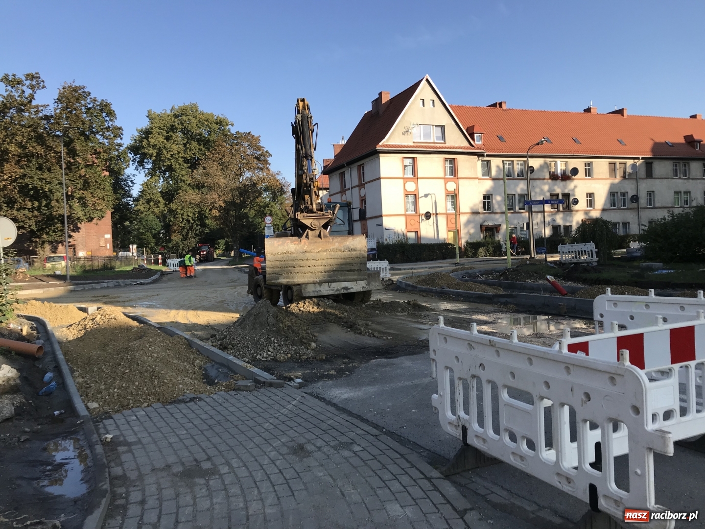Zdjęcie w galerii na portalu naszraciborz.pl: Przebudowa Łąkowej i Kościuszki. Wykonawca ma czas do 15 września!  wiadomości z regionu