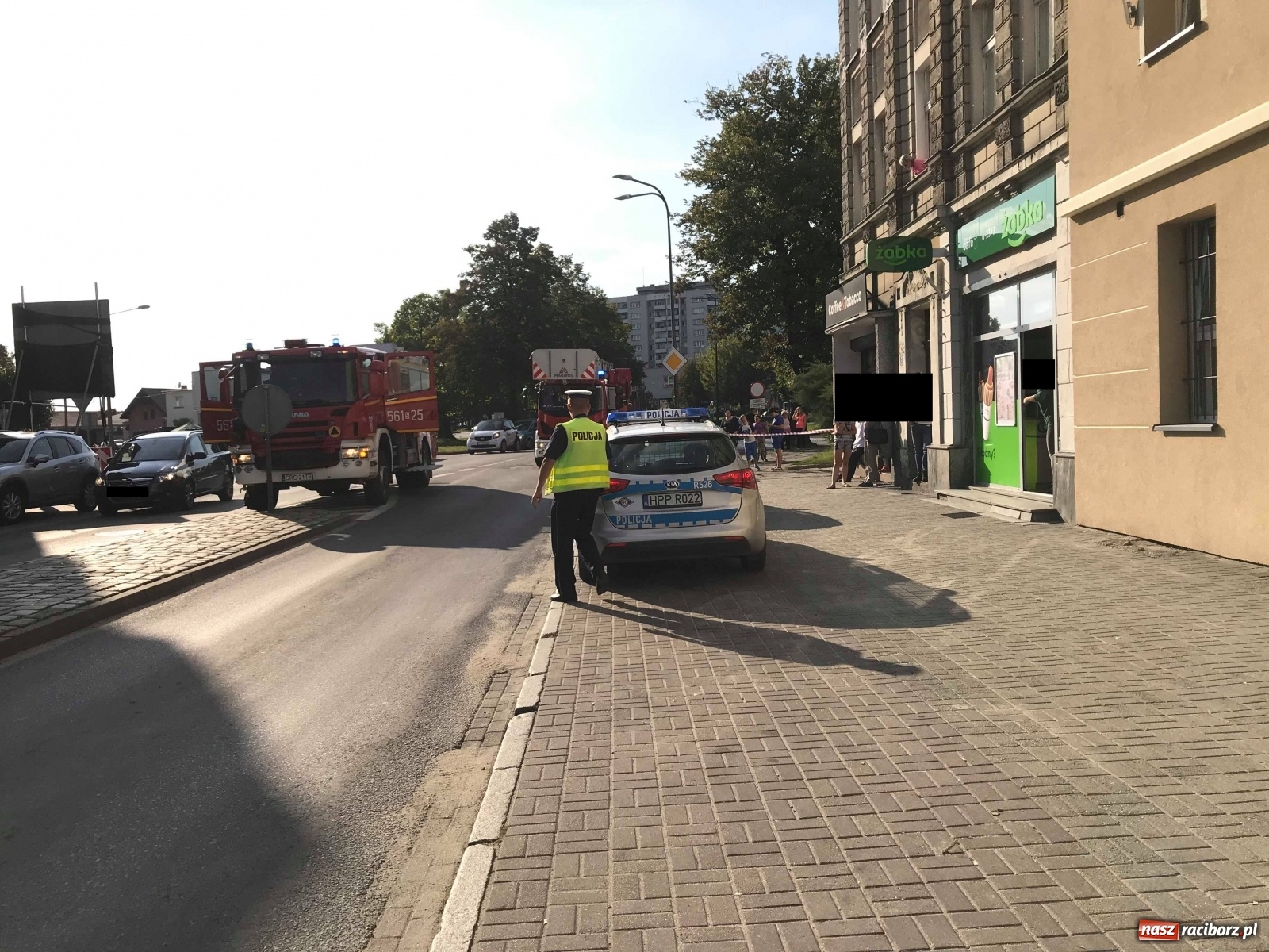 Zdjęcie w galerii na portalu naszraciborz.pl: Dwa wyjazdy pod rząd. Straż na Żorskiej i Opawskiej  wiadomości z regionu