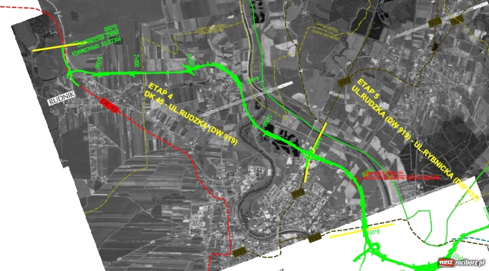 Zdjęcie w galerii na portalu naszraciborz.pl: To rondo powstanie na granicy Raciborza Miedoni i Rudnika [PLANY] wiadomości z regionu