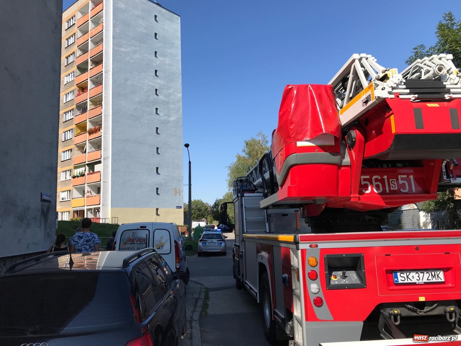 Zdjęcie w galerii na portalu naszraciborz.pl: Pożar w mieszkaniu na Katowickiej [FOTO] wiadomości z regionu
