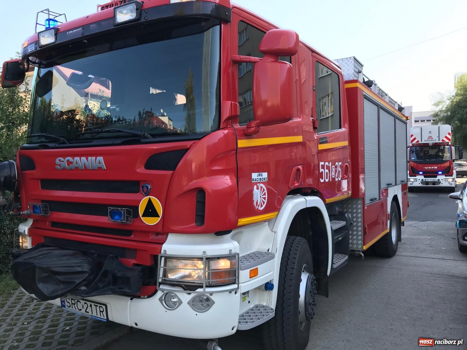 Zdjęcie w galerii na portalu naszraciborz.pl: Pożar w mieszkaniu na Katowickiej [FOTO] wiadomości z regionu