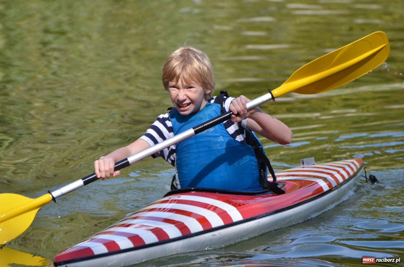 Zdjęcie w galerii na portalu naszraciborz.pl: Mistrzostwa Raciborza w kajakarstwie [FOTO i WIDEO]  wiadomości z regionu