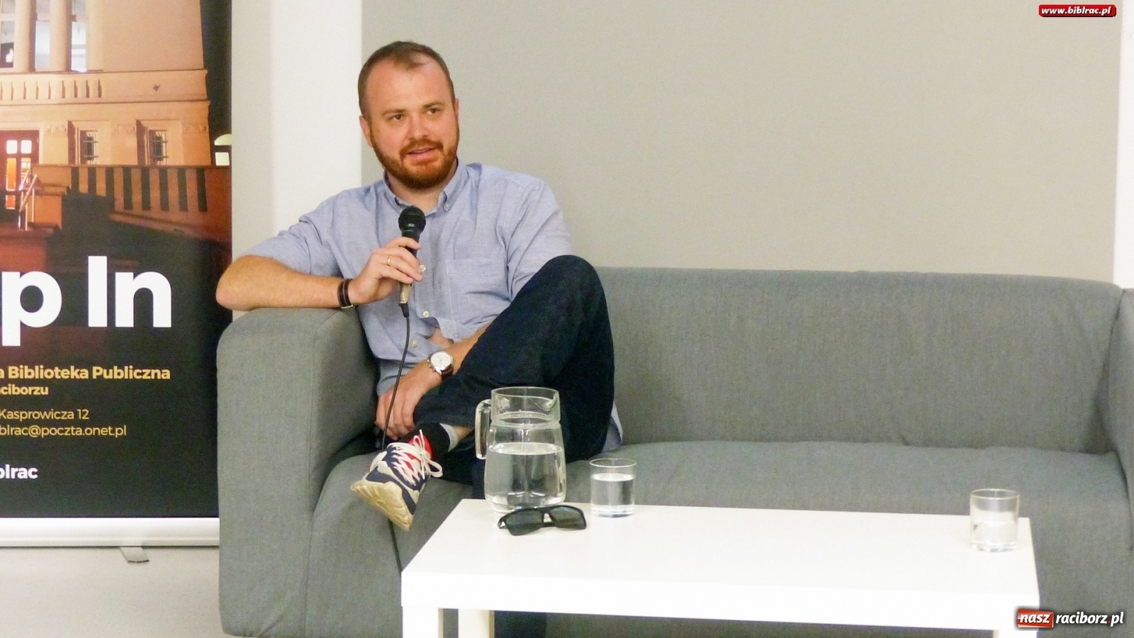 Zdjęcie w galerii na portalu naszraciborz.pl: Czy komisarz Mortka powróci? Spotkanie z Wojciechem Chmielarzem w Raciborzu wiadomości z regionu