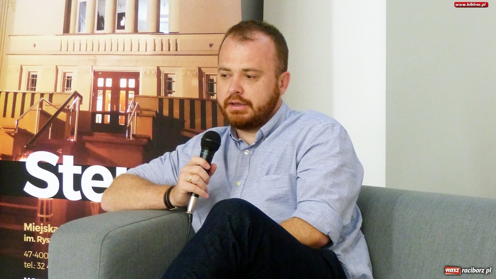 Zdjęcie w galerii na portalu naszraciborz.pl: Czy komisarz Mortka powróci? Spotkanie z Wojciechem Chmielarzem w Raciborzu wiadomości z regionu