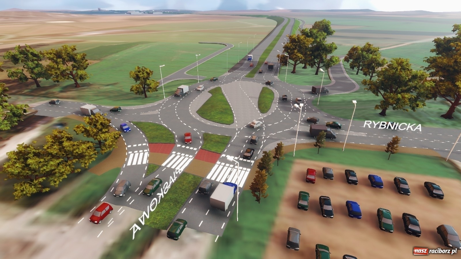 Zdjęcie w galerii na portalu naszraciborz.pl: Co tu się będzie działo! Poważne utrudnienia na Piaskowej-Rybnickiej [FOTO i WIDEO]  wiadomości z regionu