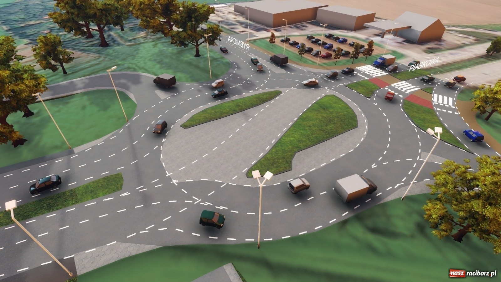 Zdjęcie w galerii na portalu naszraciborz.pl: Co tu się będzie działo! Poważne utrudnienia na Piaskowej-Rybnickiej [FOTO i WIDEO]  wiadomości z regionu