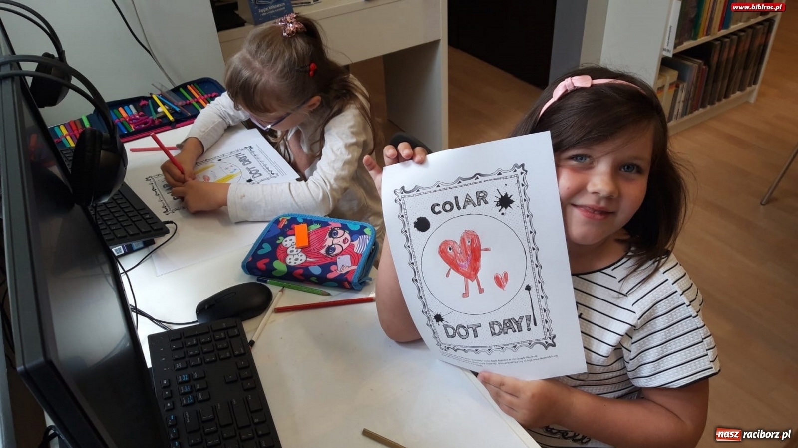 Zdjęcie w galerii na portalu naszraciborz.pl: W bibliotece na Płoni świętowano Dzień Kropki [FOTO] wiadomości z regionu