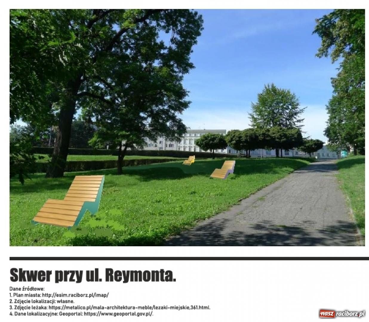 Zdjęcie w galerii na portalu naszraciborz.pl: Hamaki w centrum miasta. Autorka pokazuje wizualizacje  wiadomości z regionu