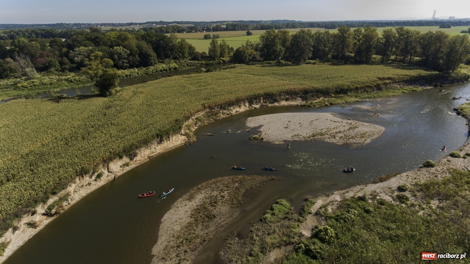 Zdjęcie w galerii na portalu naszraciborz.pl: Meandry Odry z lotu ptaka [FOTO]  wiadomości z regionu