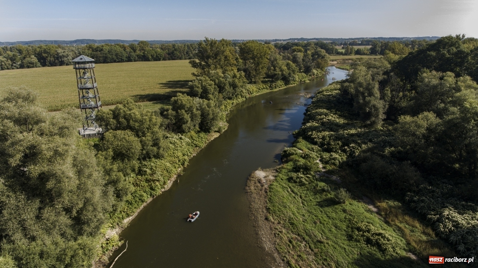 Zdjęcie w galerii na portalu naszraciborz.pl: Meandry Odry z lotu ptaka [FOTO]  wiadomości z regionu