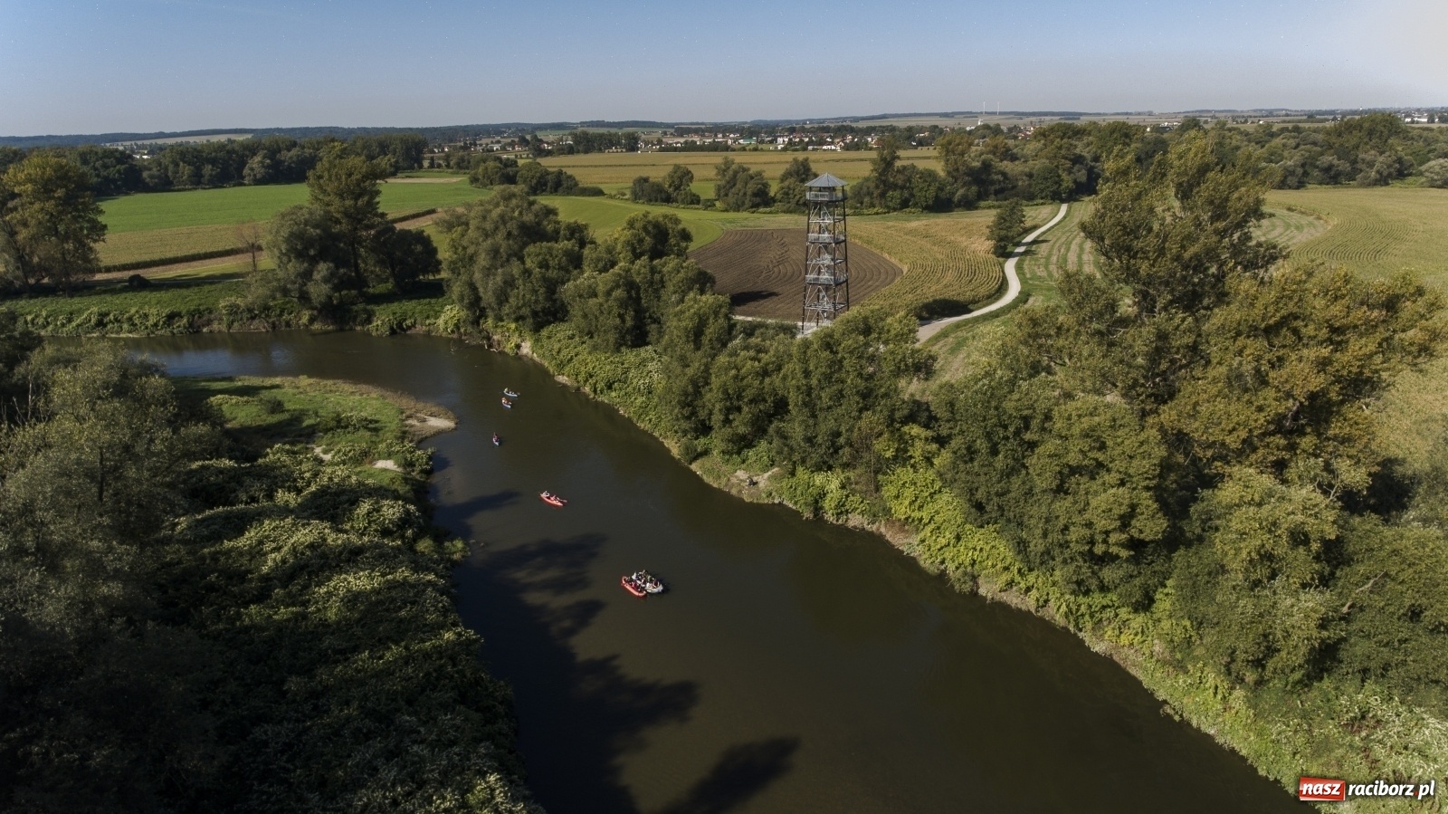 Zdjęcie w galerii na portalu naszraciborz.pl: Meandry Odry z lotu ptaka [FOTO]  wiadomości z regionu