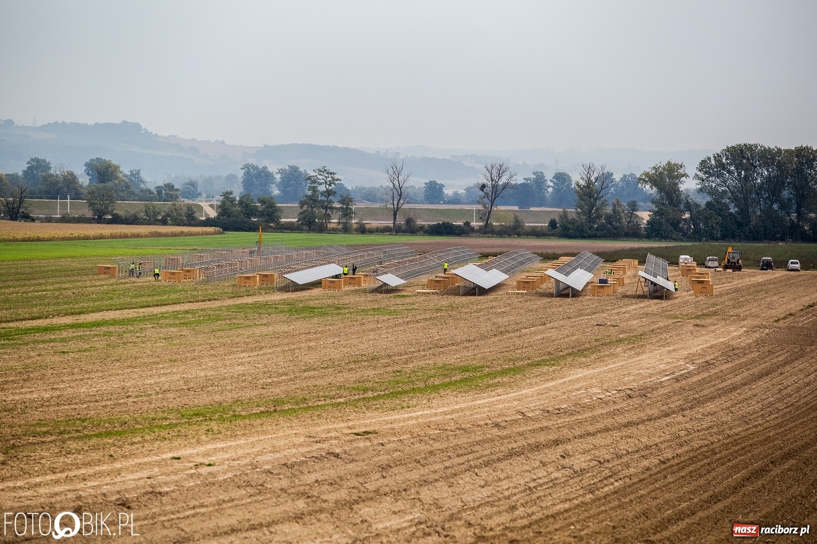 Zdjęcie w galerii na portalu naszraciborz.pl: Pod Raciborzem powstaje mała elektrownia słoneczna  wiadomości z regionu