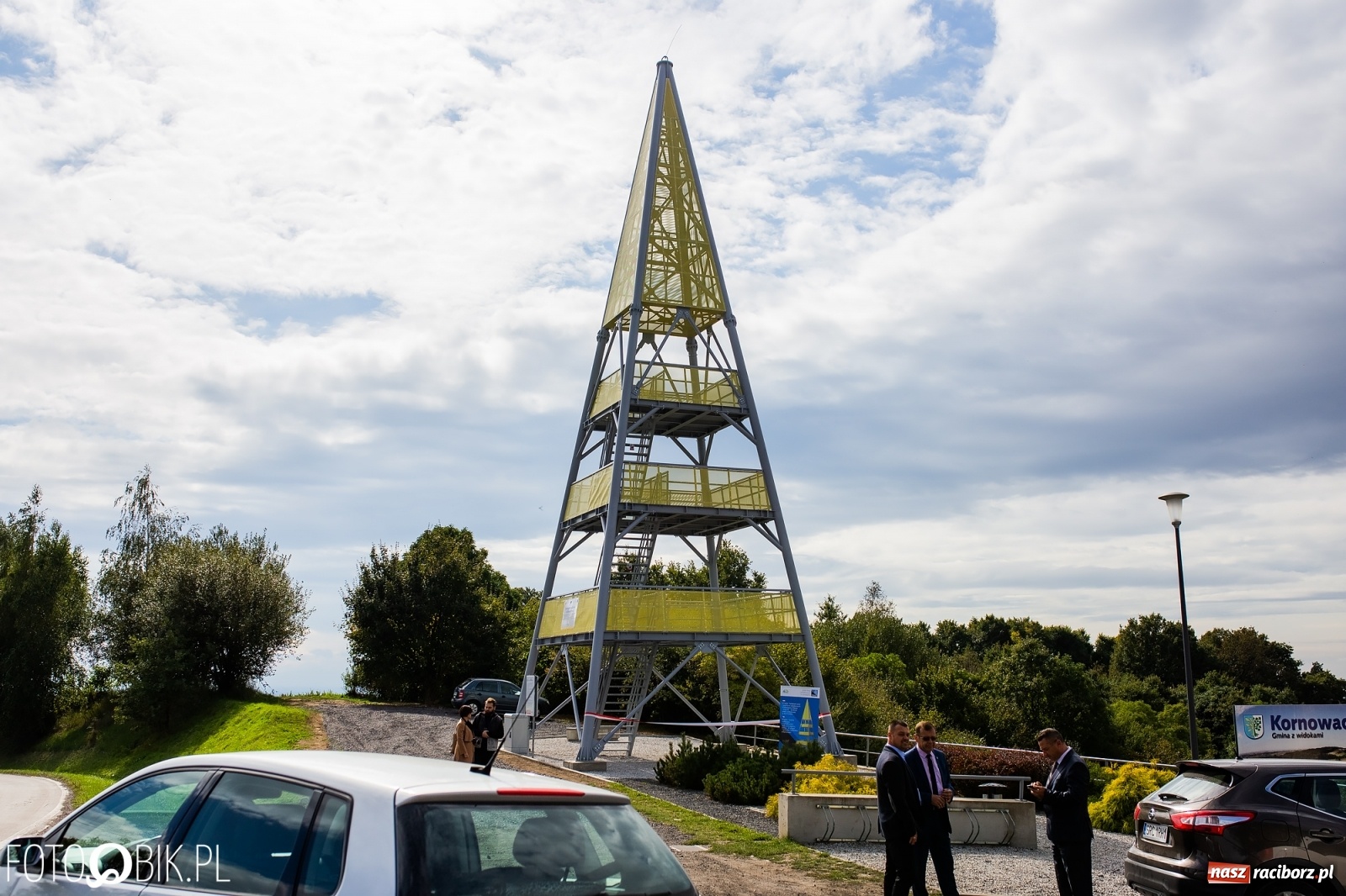 Zdjęcie w galerii na portalu naszraciborz.pl: Oficjalne otwarcie wieży widokowej w Pogrzebieniu wiadomości z regionu