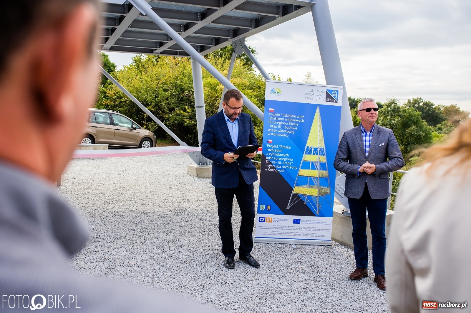 Zdjęcie w galerii na portalu naszraciborz.pl: Oficjalne otwarcie wieży widokowej w Pogrzebieniu wiadomości z regionu