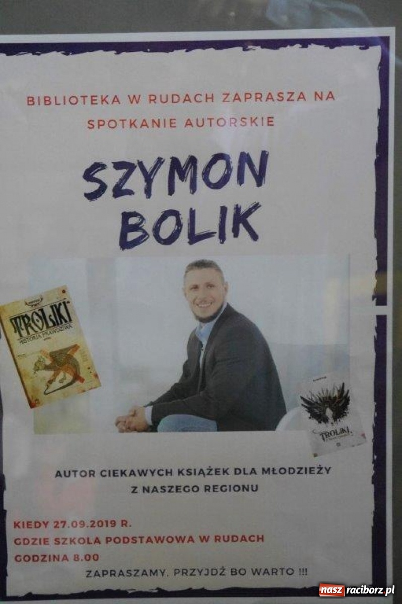 Zdjęcie w galerii na portalu naszraciborz.pl: Szymon Bolik opowiadał w Rudach o trolikach wiadomości z regionu
