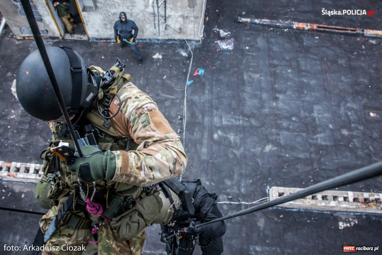 Zdjęcie w galerii na portalu naszraciborz.pl: Black Hawk na ćwiczeniach śląskich antyterrorystów [FOTO I WIDEO]  wiadomości z regionu