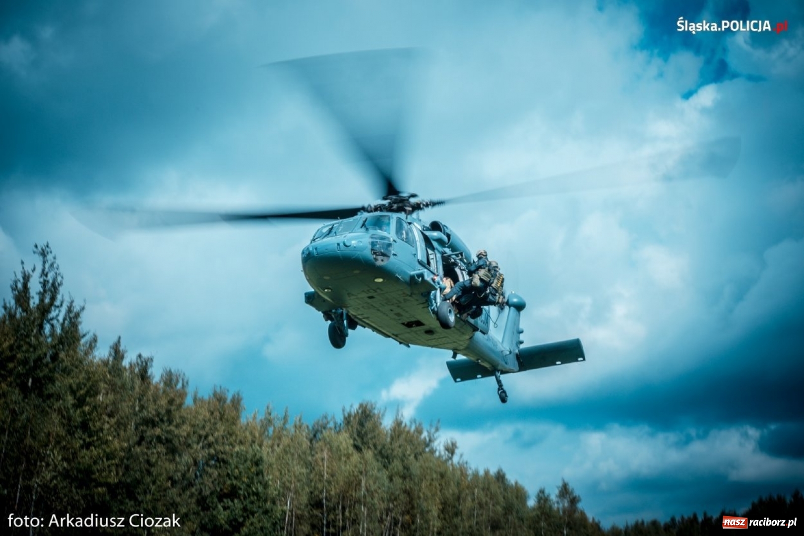 Zdjęcie w galerii na portalu naszraciborz.pl: Black Hawk na ćwiczeniach śląskich antyterrorystów [FOTO I WIDEO]  wiadomości z regionu