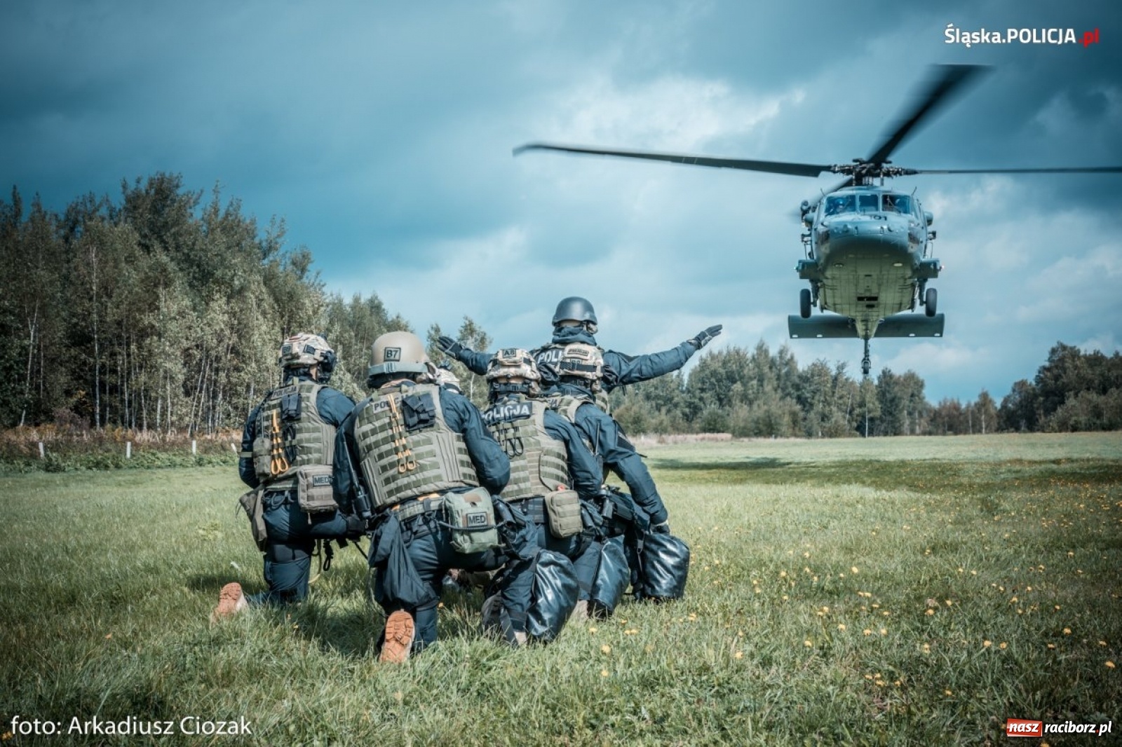 Zdjęcie w galerii na portalu naszraciborz.pl: Black Hawk na ćwiczeniach śląskich antyterrorystów [FOTO I WIDEO]  wiadomości z regionu