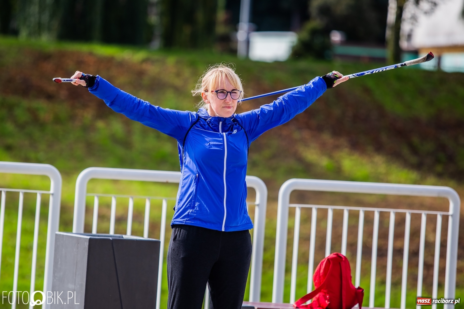 Zdjęcie w galerii na portalu naszraciborz.pl: Trening Nordic Walking na Przystani Kajakowej wiadomości z regionu