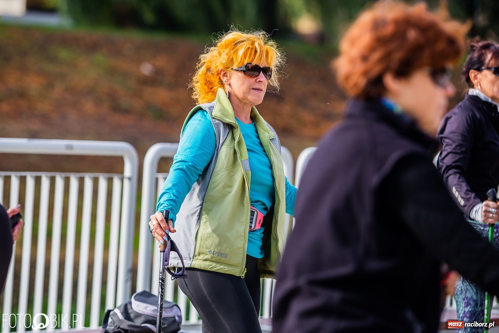 Zdjęcie w galerii na portalu naszraciborz.pl: Trening Nordic Walking na Przystani Kajakowej wiadomości z regionu