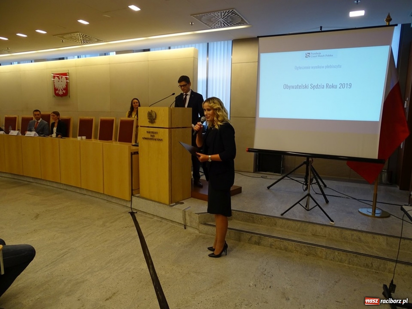 Zdjęcie w galerii na portalu naszraciborz.pl: Prezes Sądu Rejonowego w Raciborzu wyróżniona  wiadomości z regionu