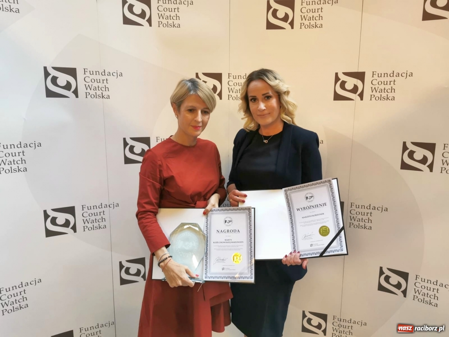 Zdjęcie w galerii na portalu naszraciborz.pl: Prezes Sądu Rejonowego w Raciborzu wyróżniona  wiadomości z regionu