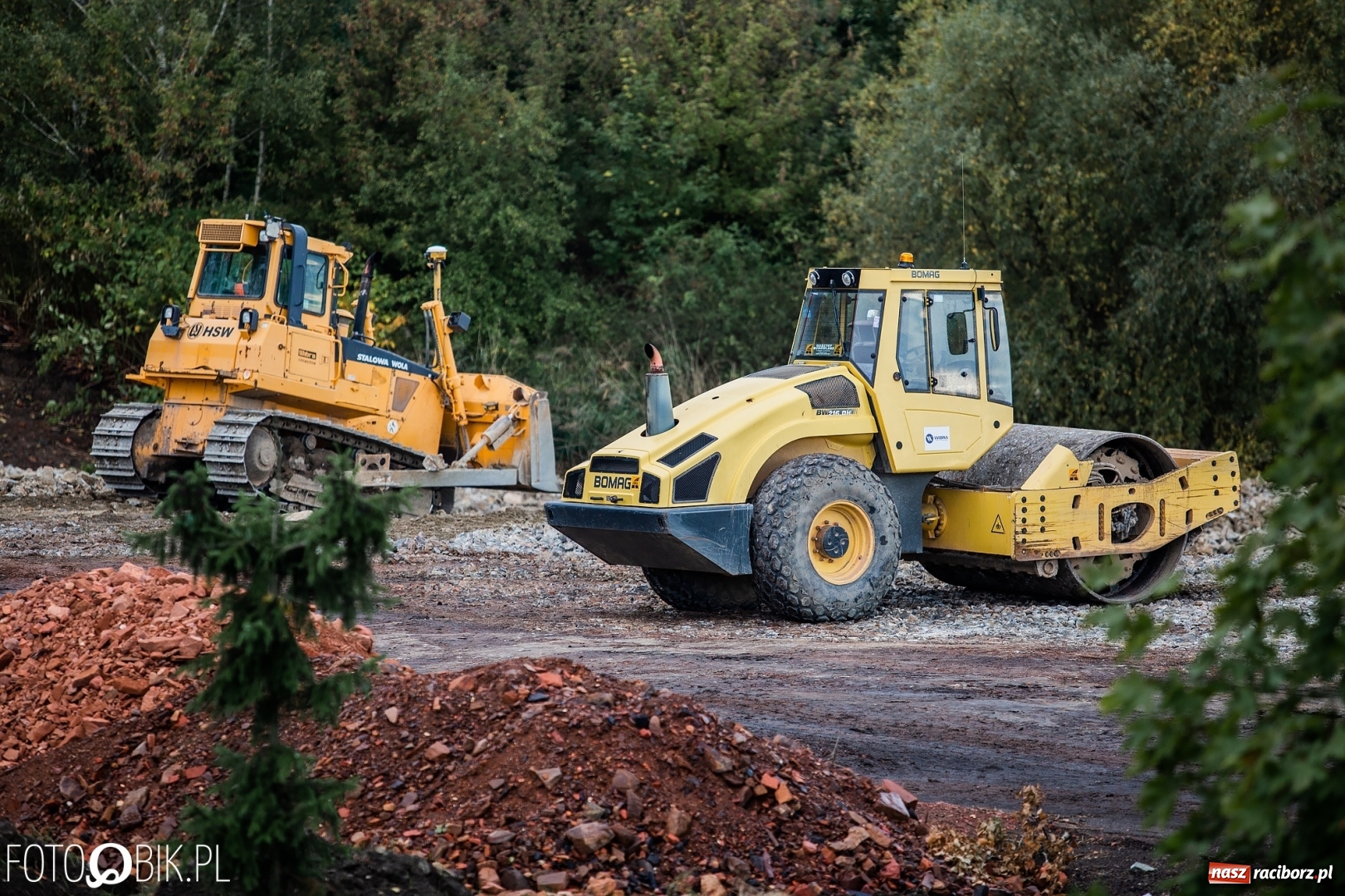 Zdjęcie w galerii na portalu naszraciborz.pl: Na żwirownię wjechał ciężki sprzęt budowlany [FOTO]  wiadomości z regionu