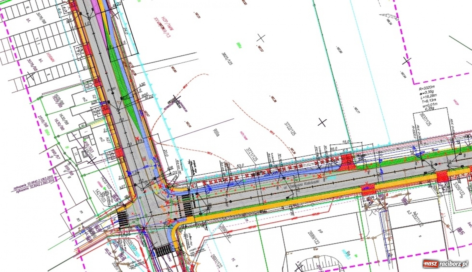 Zdjęcie w galerii na portalu naszraciborz.pl: Uwaga! Zmiana organizacji ruchu na skrzyżowaniu Łąkowa-Kościuszki  wiadomości z regionu