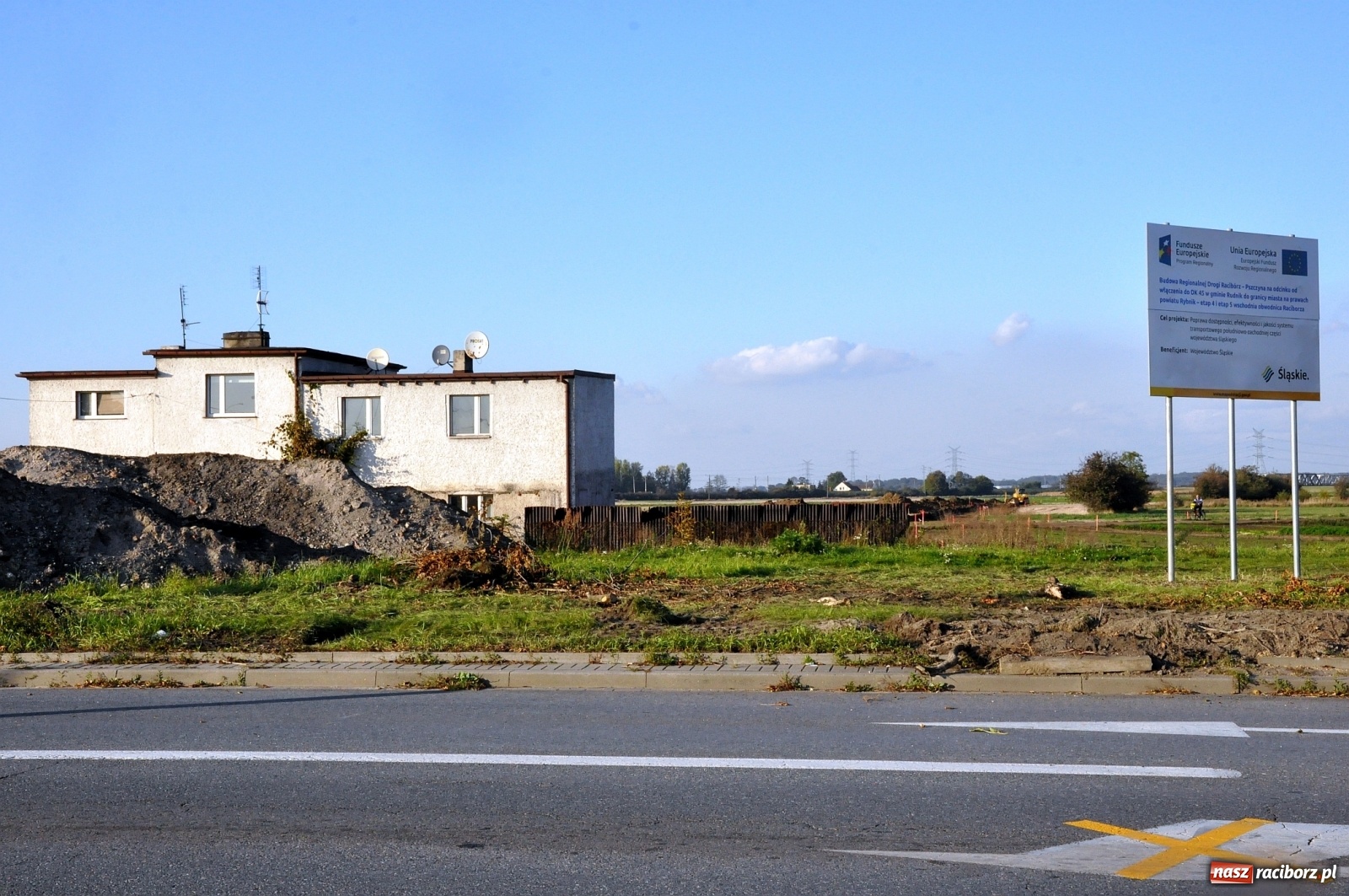 Zdjęcie w galerii na portalu naszraciborz.pl: Od strony Rybnickiej ruszyły już prace przy wschodniej obwodnicy Raciborza [FOTO]  wiadomości z regionu
